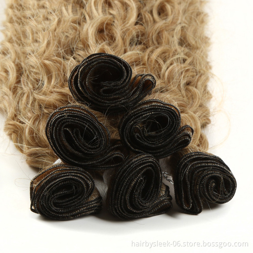 Best Selling Afro Kinky Curly Hair Bundles With Closure Synthetic Weave Synthetic Hair Extension Synthetic Braiding Hair